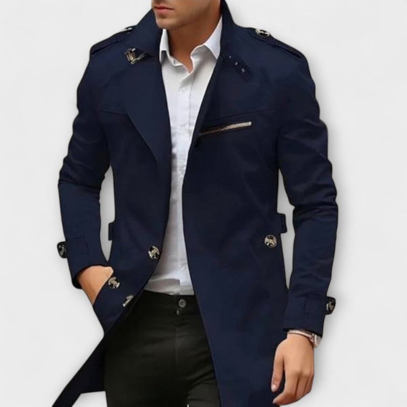Ludovic - Cómoda Chaqueta Tipo Trench Con Botones