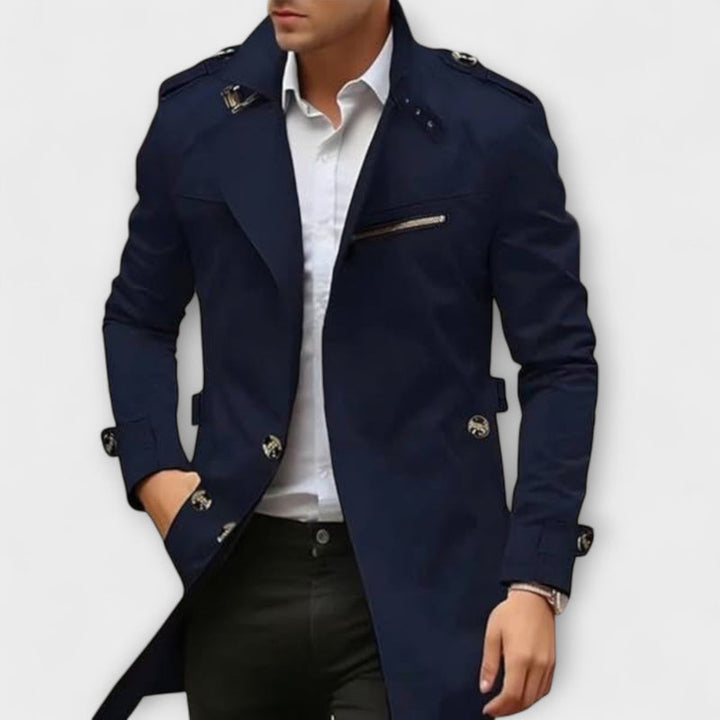 Ludovic - Cómoda Chaqueta Tipo Trench Con Botones