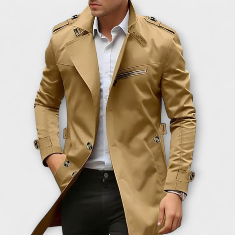 Ludovic - Cómoda Chaqueta Tipo Trench Con Botones