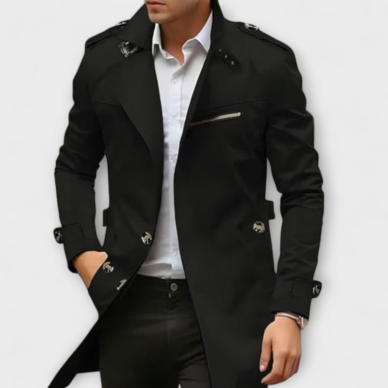 Ludovic - Cómoda Chaqueta Tipo Trench Con Botones