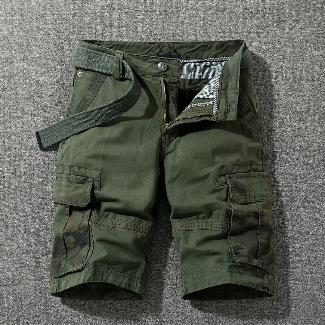 Hedan - Pantalones Cortos Tipo Carga Con Cinturón