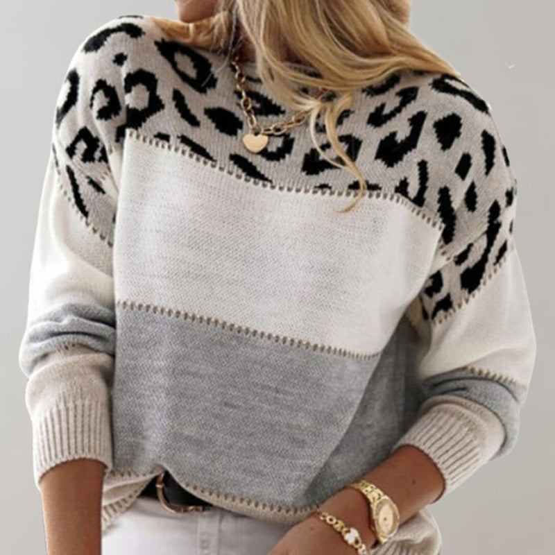 Diletta - Elegante Jersey Con Estampado De Leopardo