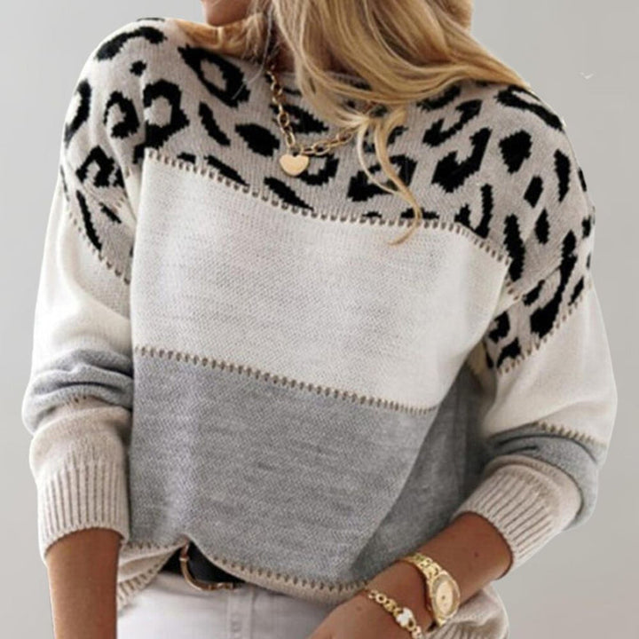 Diletta - Elegante Jersey Con Estampado De Leopardo