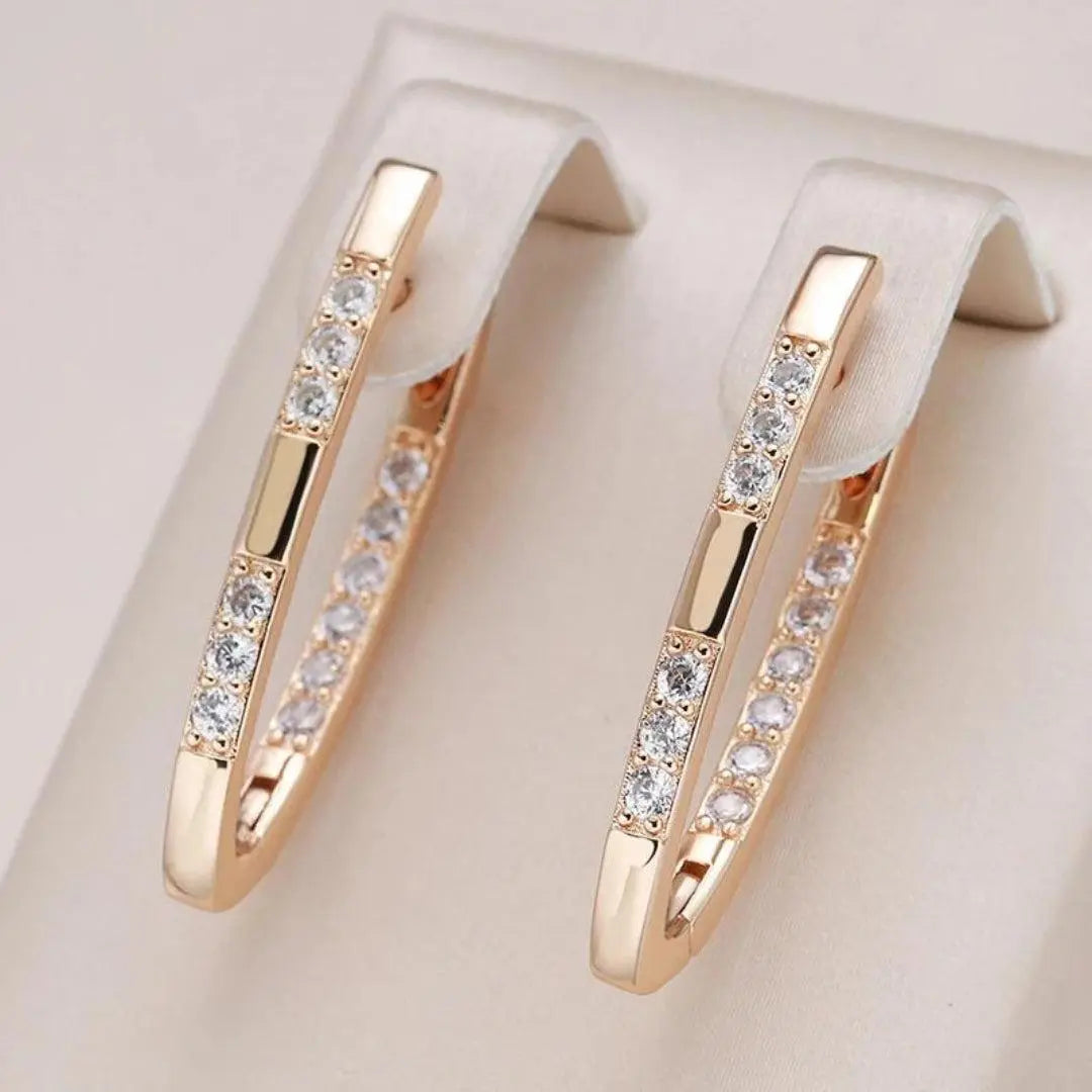 Florence - Pendientes Elegantes Con Circonitas