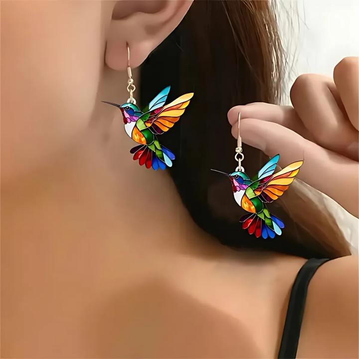 Nahla - Collar y Pendientes Colibrí