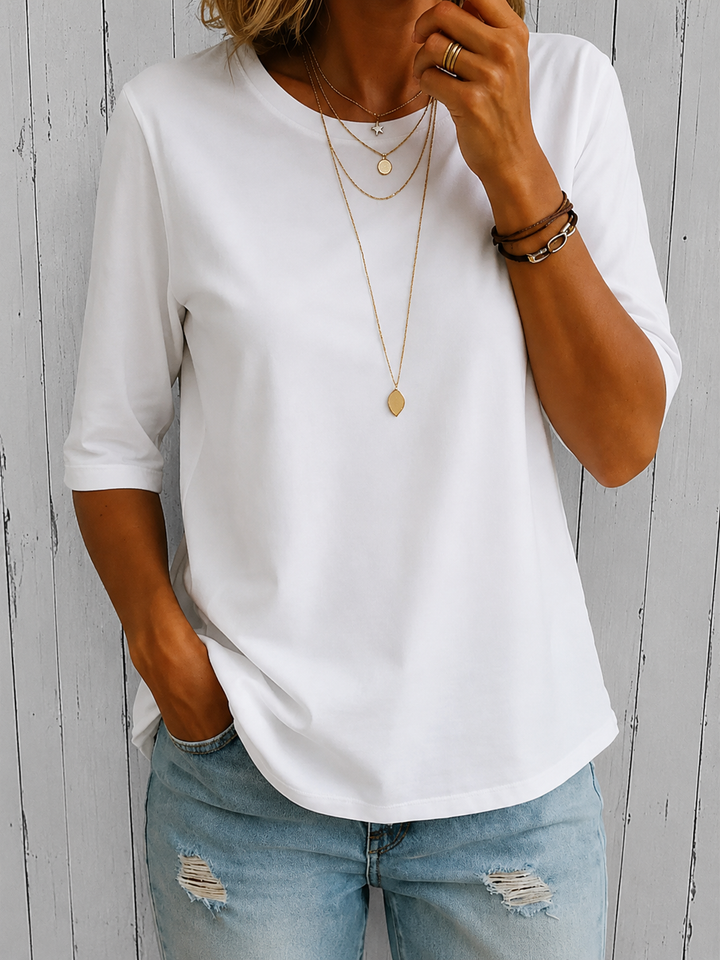 Uththara - Camiseta Cómoda De Manga Corta
