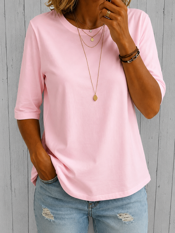 Uththara - Camiseta Cómoda De Manga Corta