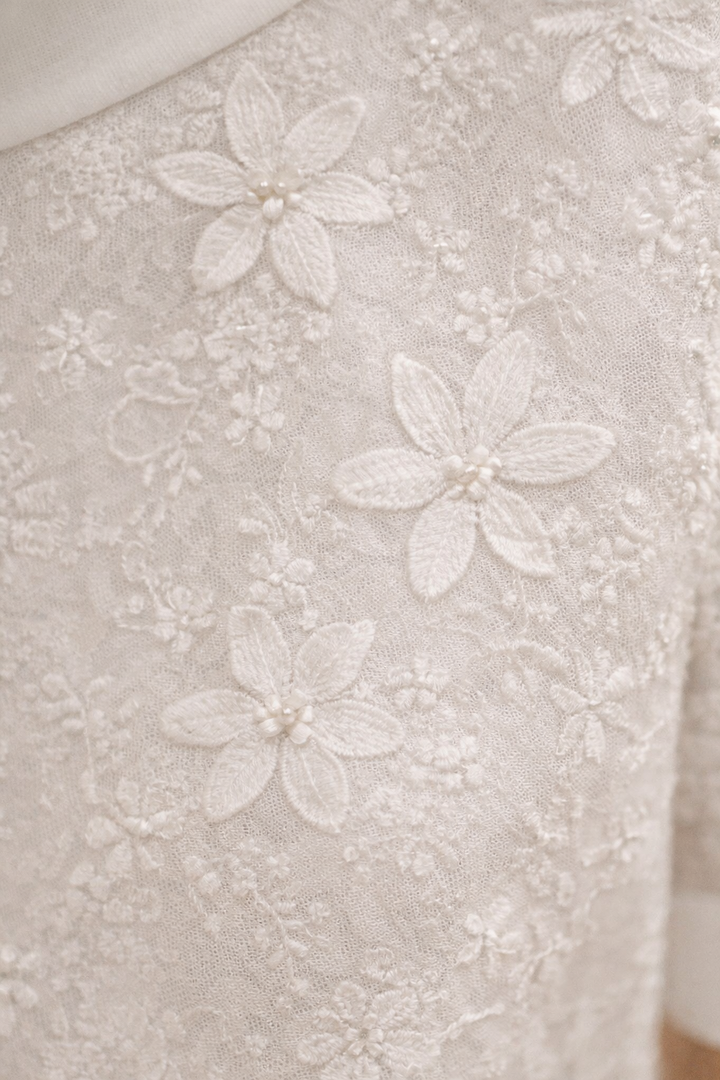 Minulya - Blusa de Manga Corta Con Estampado de Flores
