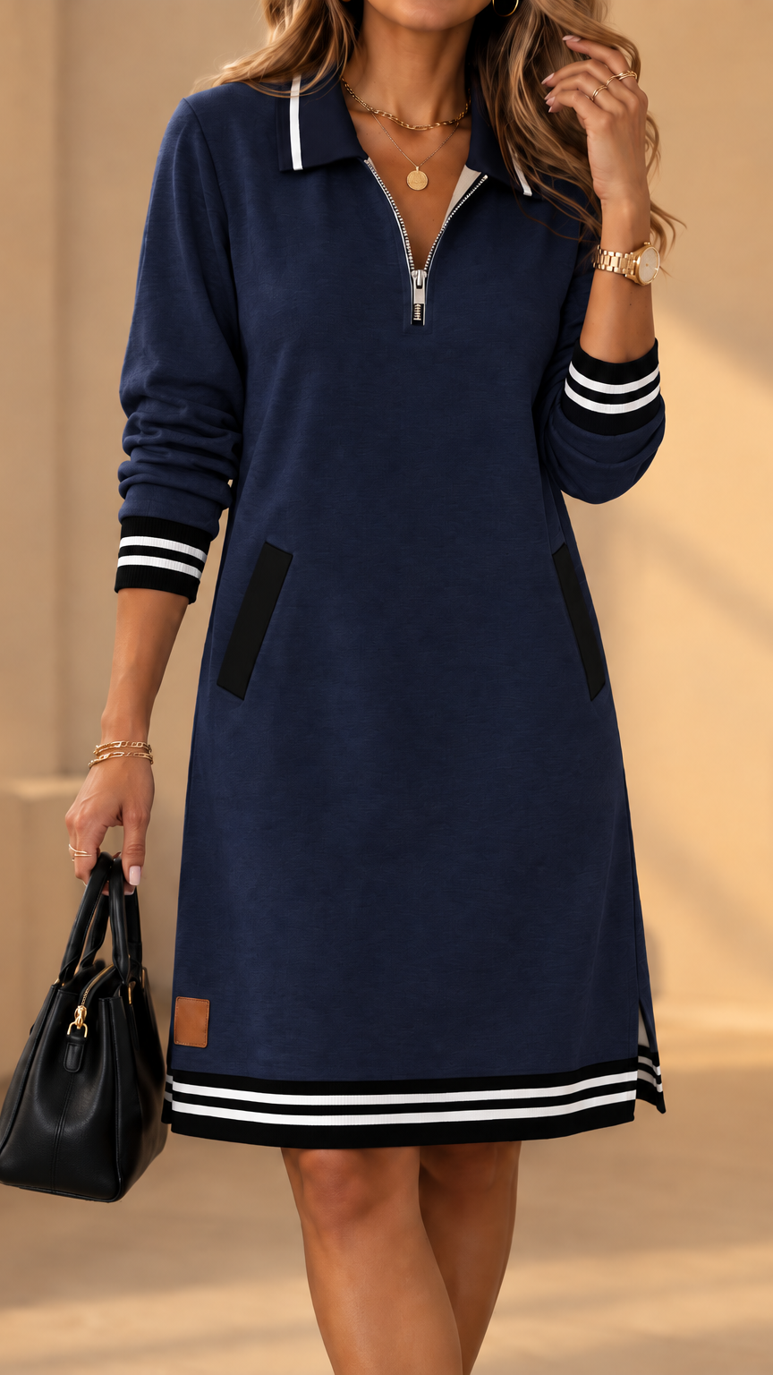 Keani - Elegante Vestido Tipo Polo