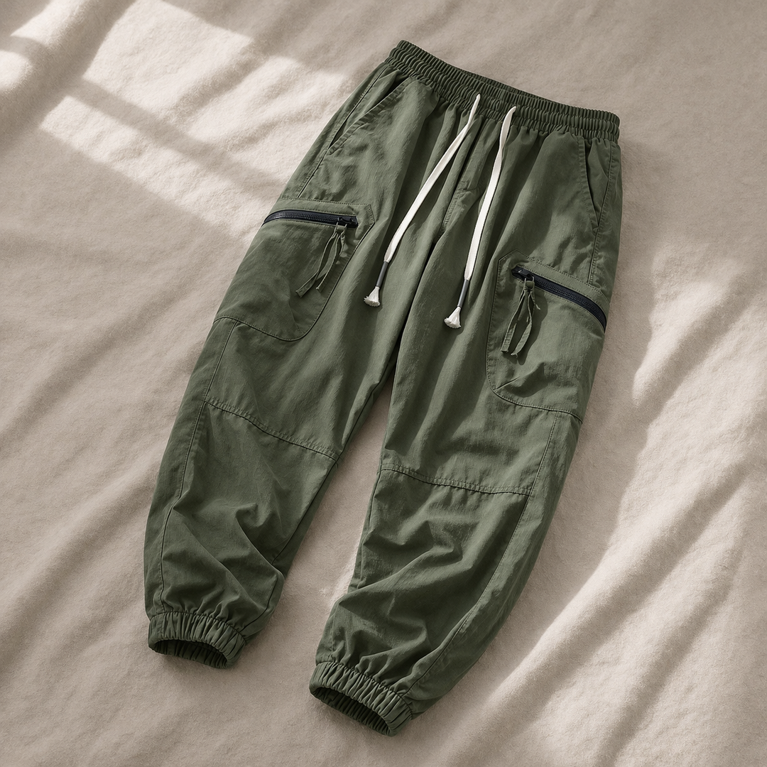 Johnas - Pantalones Cargo Informales Con Cordón