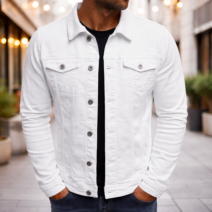 Steponas - Chaqueta Vaquera Informal Para Hombre