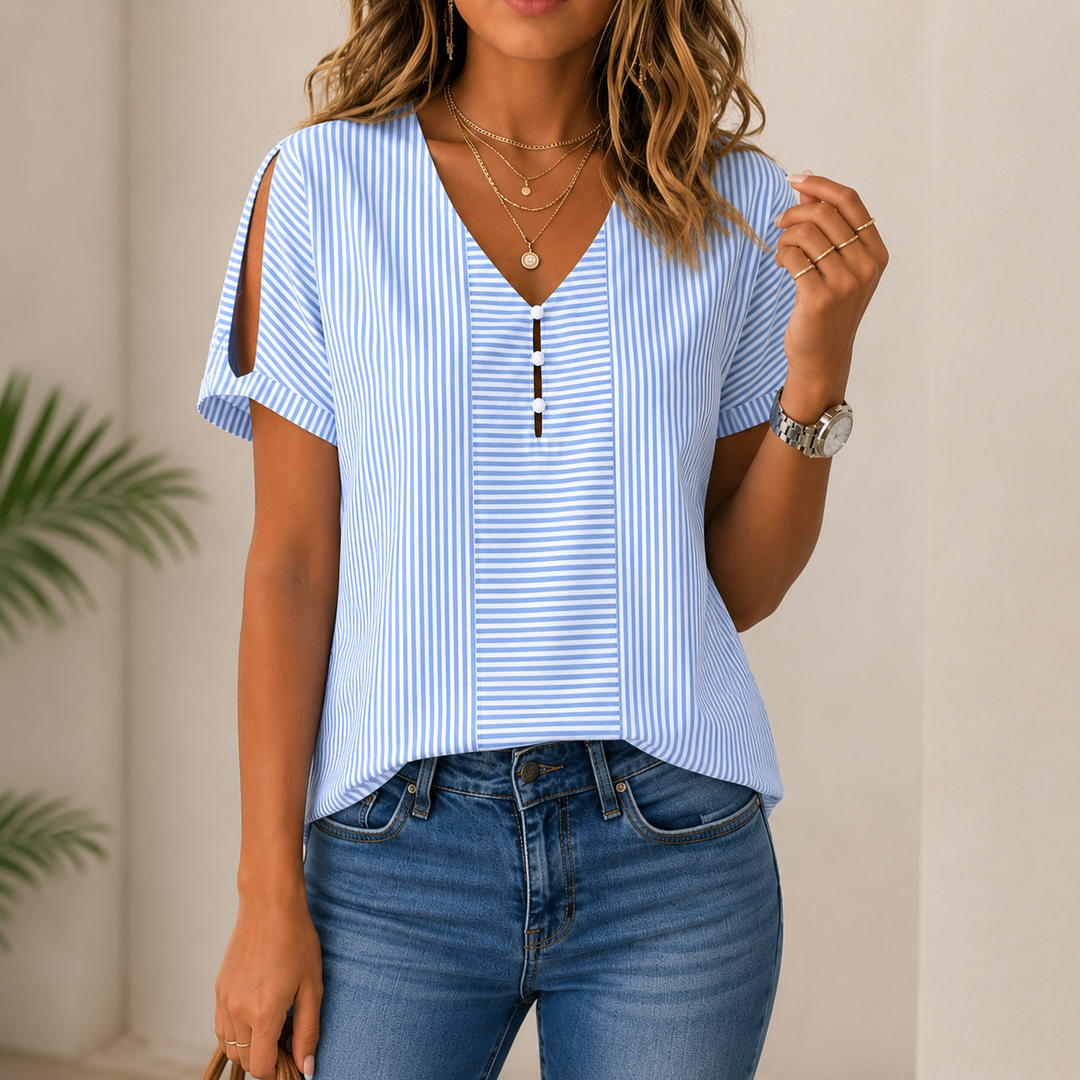 Shirri - Blusa Informal a Rayas