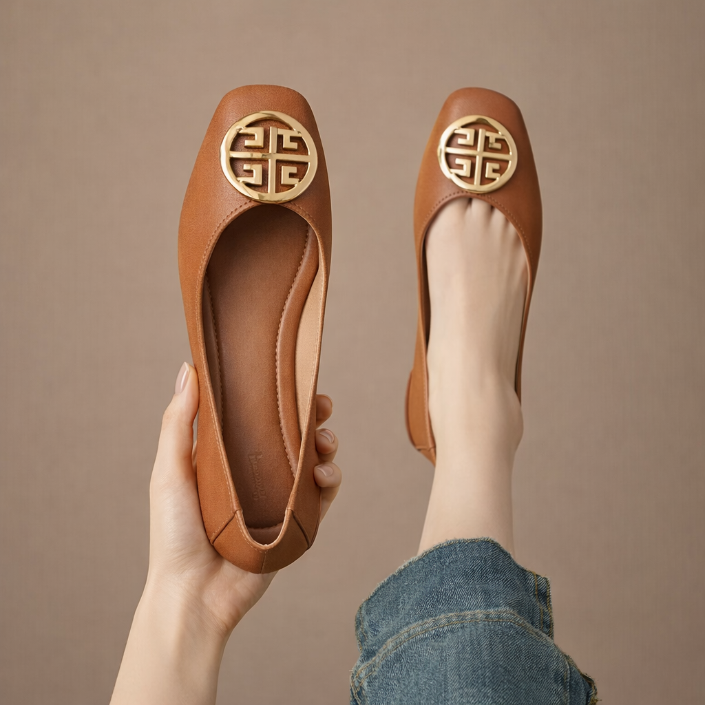 Breana - Zapatos Planos De Piel