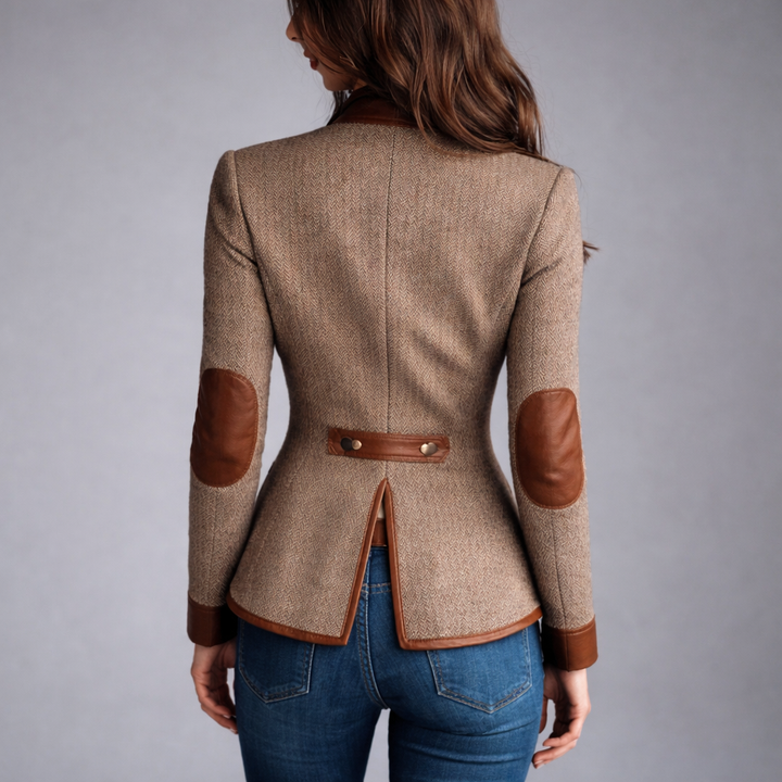 Yvanna - Elegante Chaqueta de Tweed Tradicional