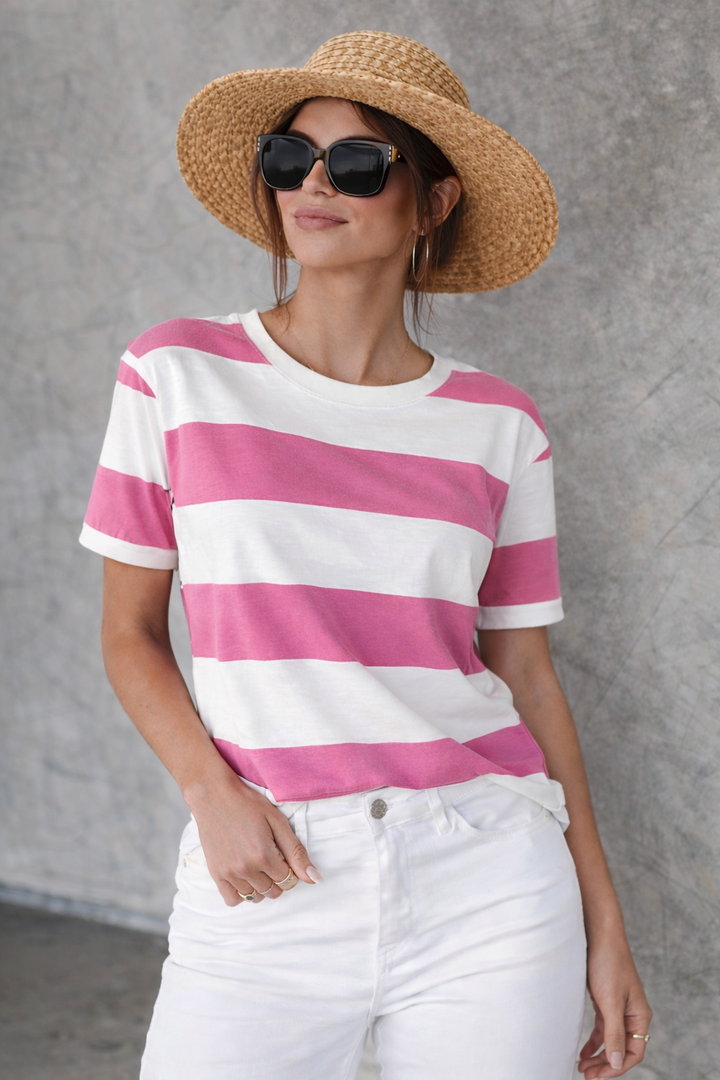 Tahima - Camiseta Clásica de Rayas Bretonas