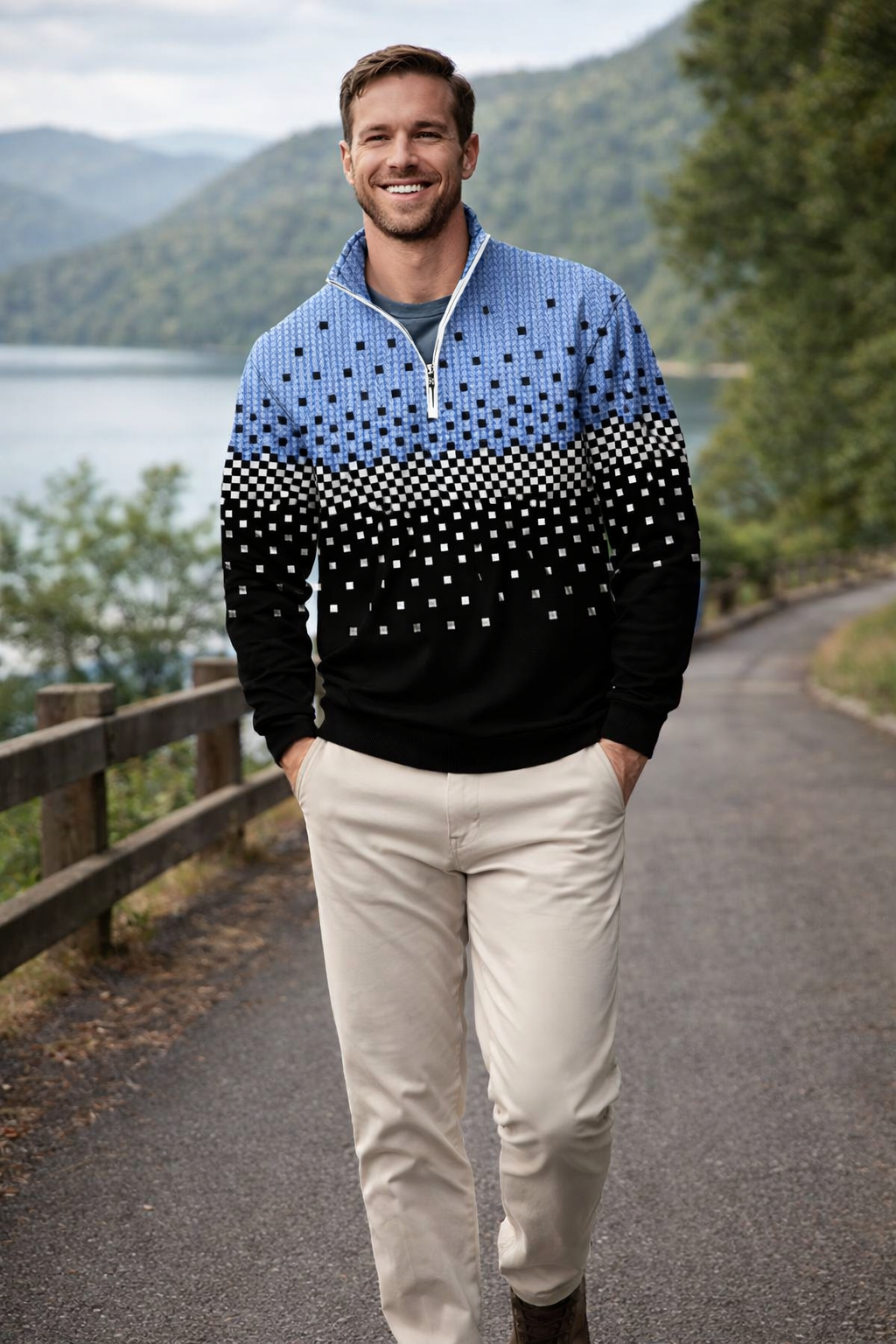 Moshe - Jersey De Otoño e Invierno Con Cuello Alto