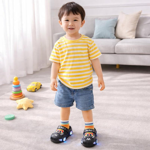 KidVroom - Zapatillas LED Para Niños Con Ruedas Luminosas y Correa