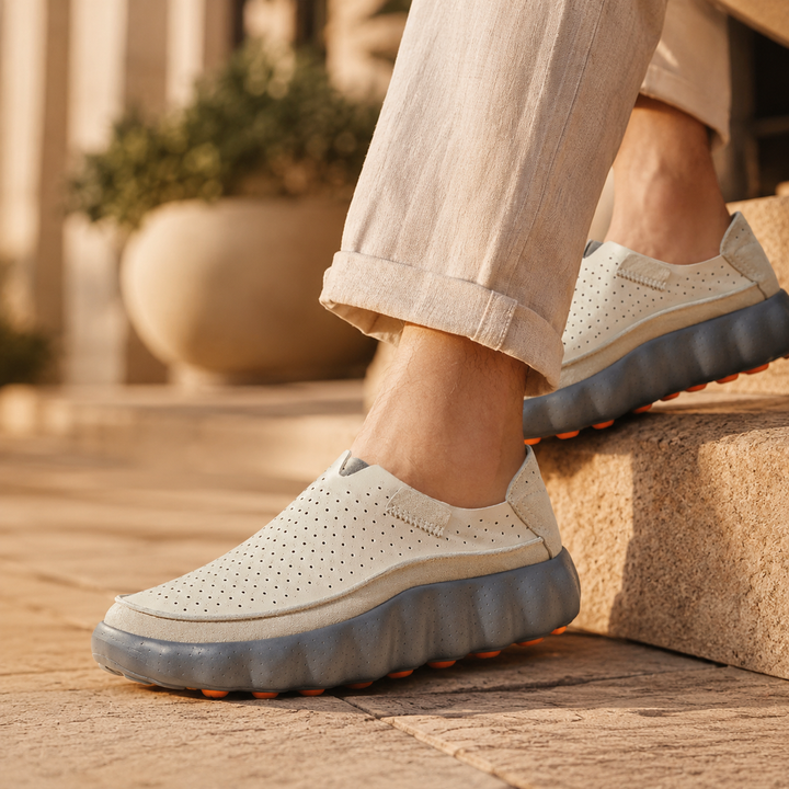 Sameth - Zapatos Sin Cordones Perforados Con Suela Flexible