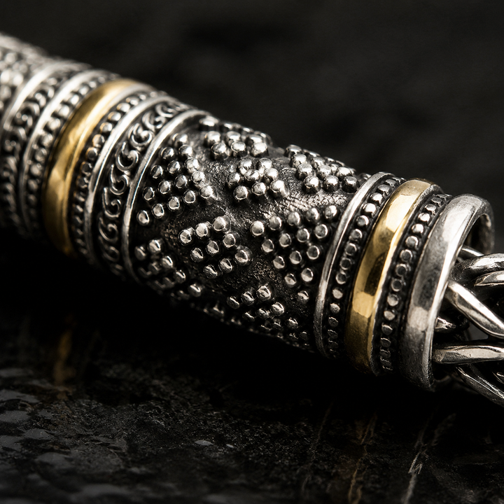 Jalair - Pulsera De Acero Inoxidable Con Grabado En Forma De Cuerda