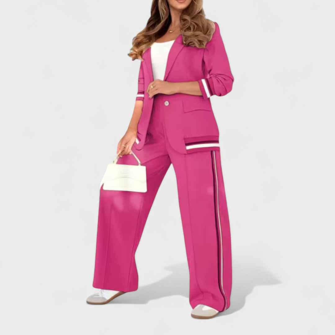 Zenobia - Elegante Traje De Dos Piezas