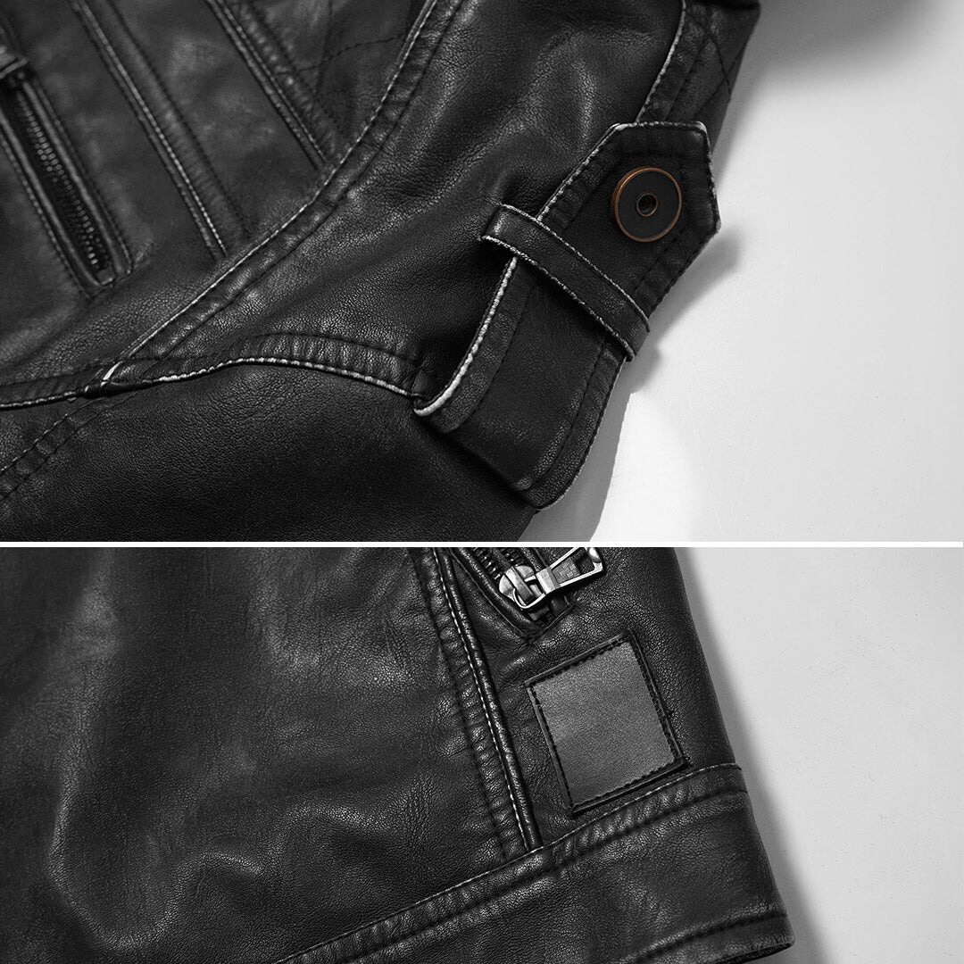 Franco - Chaqueta Clásica De Cuero