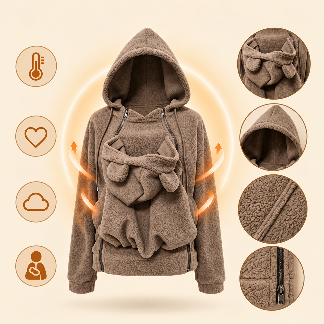 Naeza - Chaqueta De Forro Polar Con Capucha Para Llevar Al Bebé