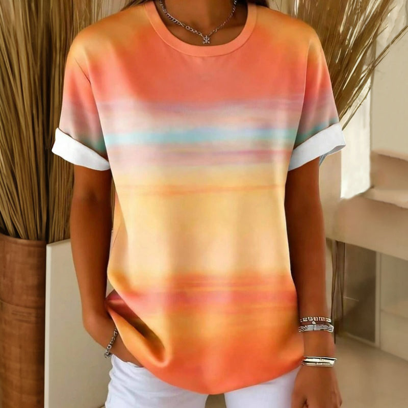 Horacio - Camiseta Informal con Degradado