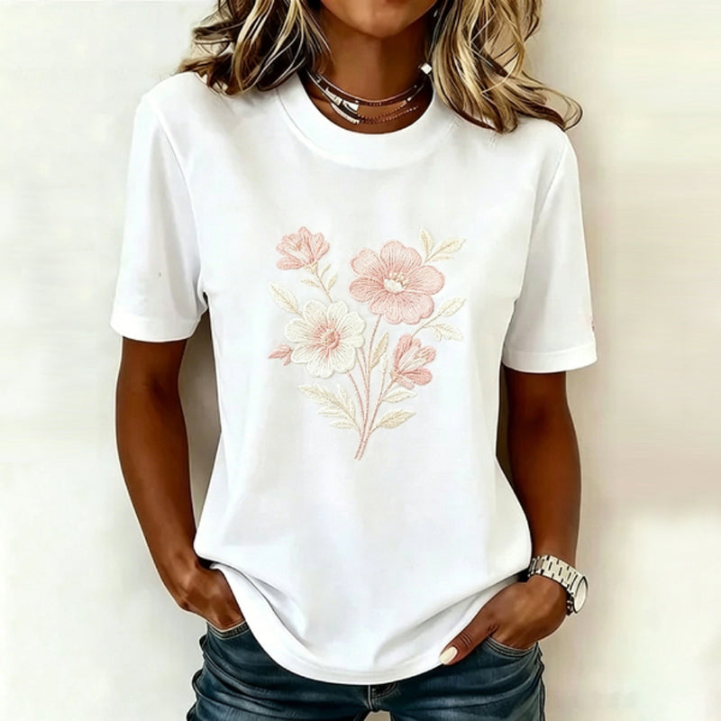 Wilina - Camiseta Informal Con Estampado Floral