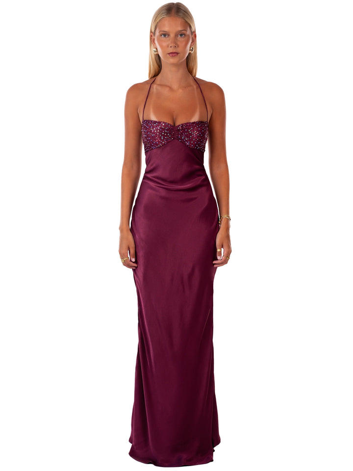 Nilysha - Elegante Vestido Largo Sin Mangas