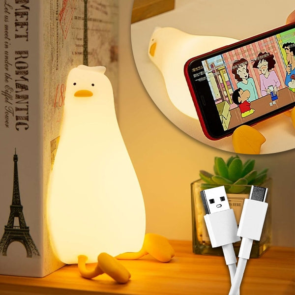 LumaDuck - Adorable Lámpara De Silicona Con Duc Tumbado