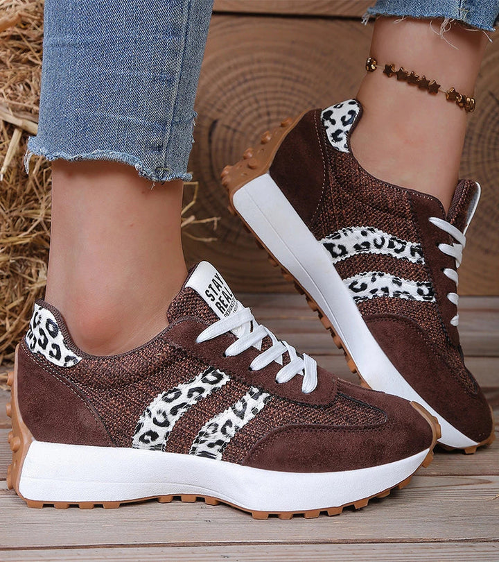 Halima - Cómodas Zapatillas Retro Con Cordones