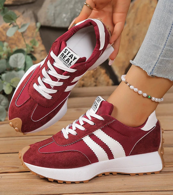 Halima - Cómodas Zapatillas Retro Con Cordones