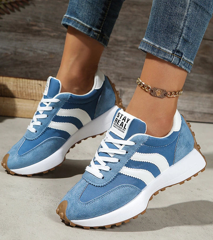 Halima - Cómodas Zapatillas Retro Con Cordones