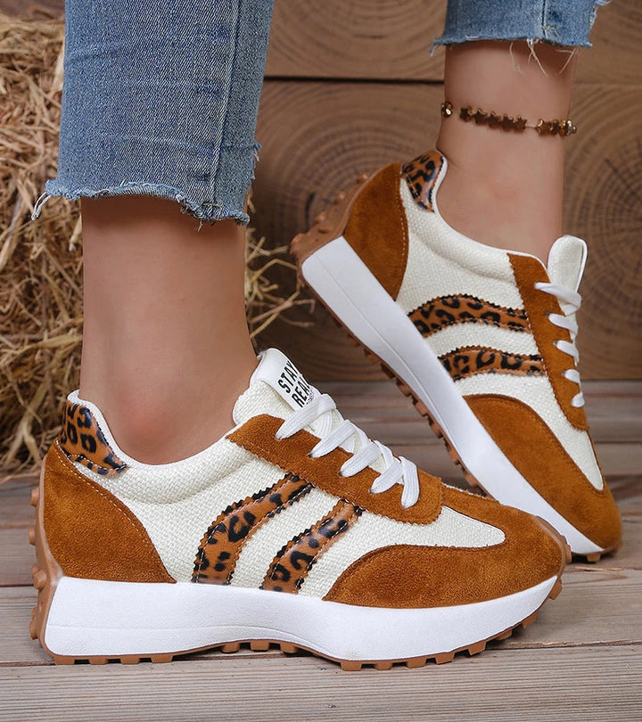 Halima - Cómodas Zapatillas Retro Con Cordones