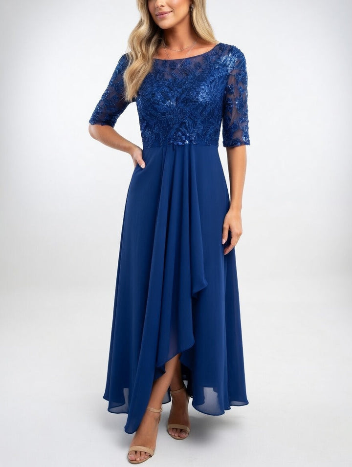 Zerda - Elegante Vestido Midi de Encaje
