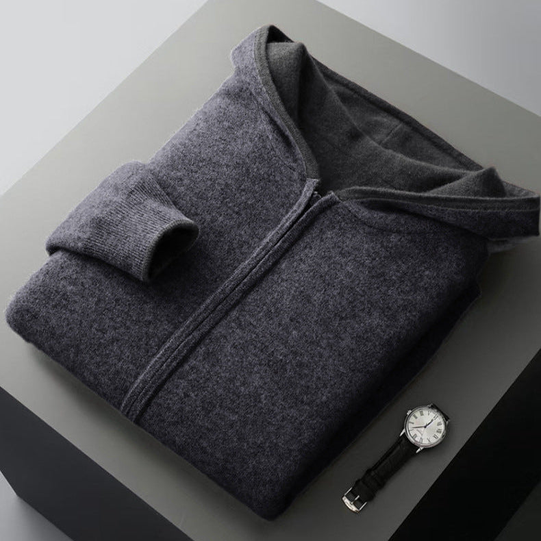 Ayalon - Sudadera Con Capucha Reversible de Cachemira