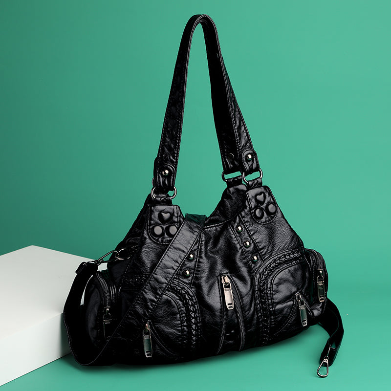 Alician - Bolso Boho con Múltiples Bolsillos con Cremallera