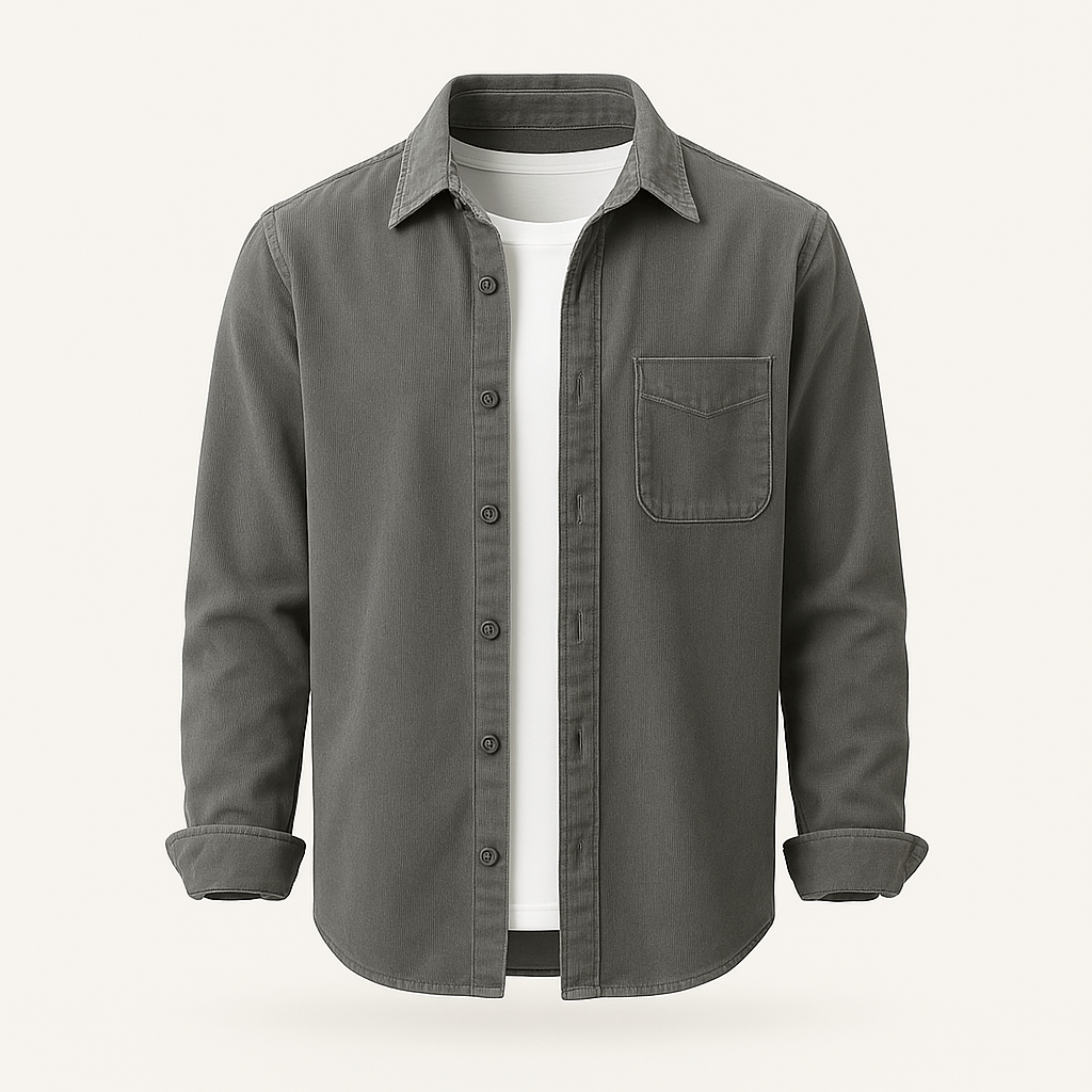 Hamdun - Camisa De Pana Con Botones