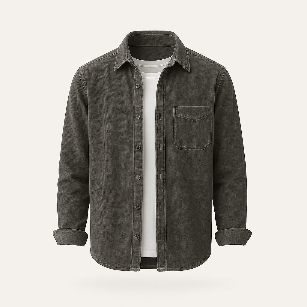 Hamdun - Camisa De Pana Con Botones