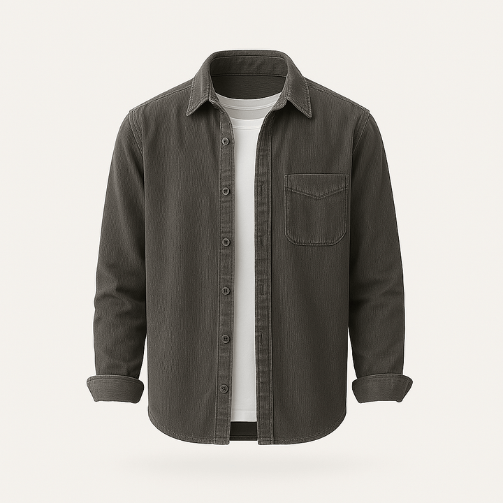 Hamdun - Camisa De Pana Con Botones