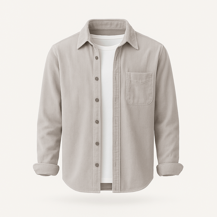Hamdun - Camisa De Pana Con Botones