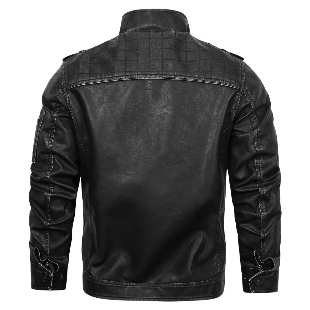 Franco - Chaqueta Clásica De Cuero