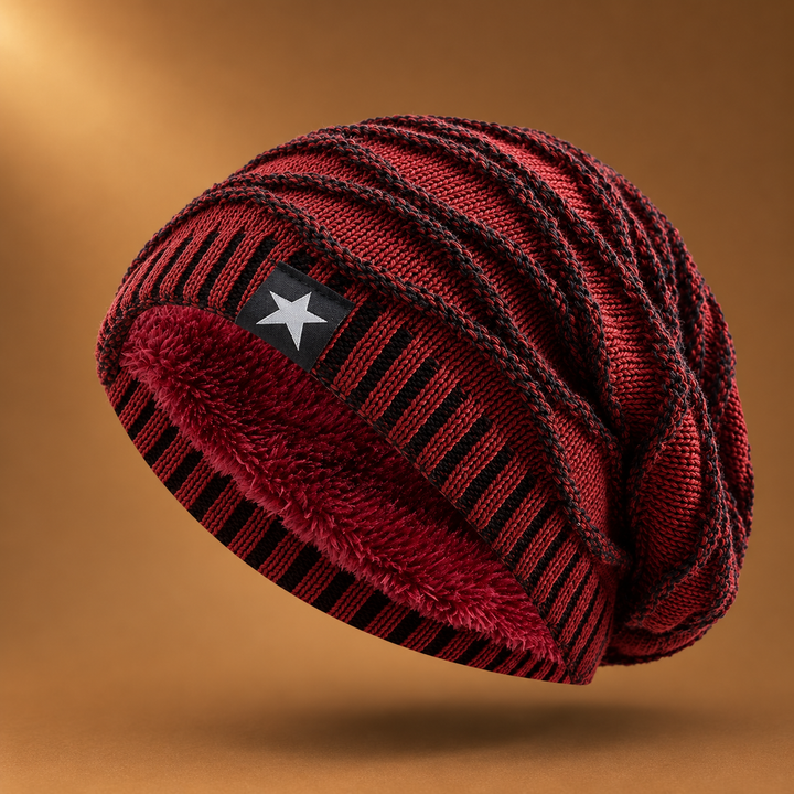 Hollis - Gorro De Punto Con Forro Polar