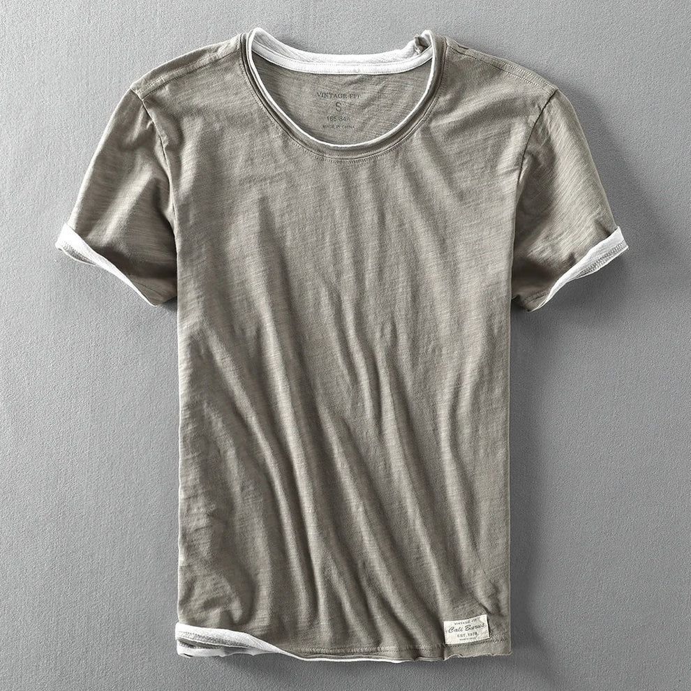 Himasha - Camisa de Algodón de Manga Corta