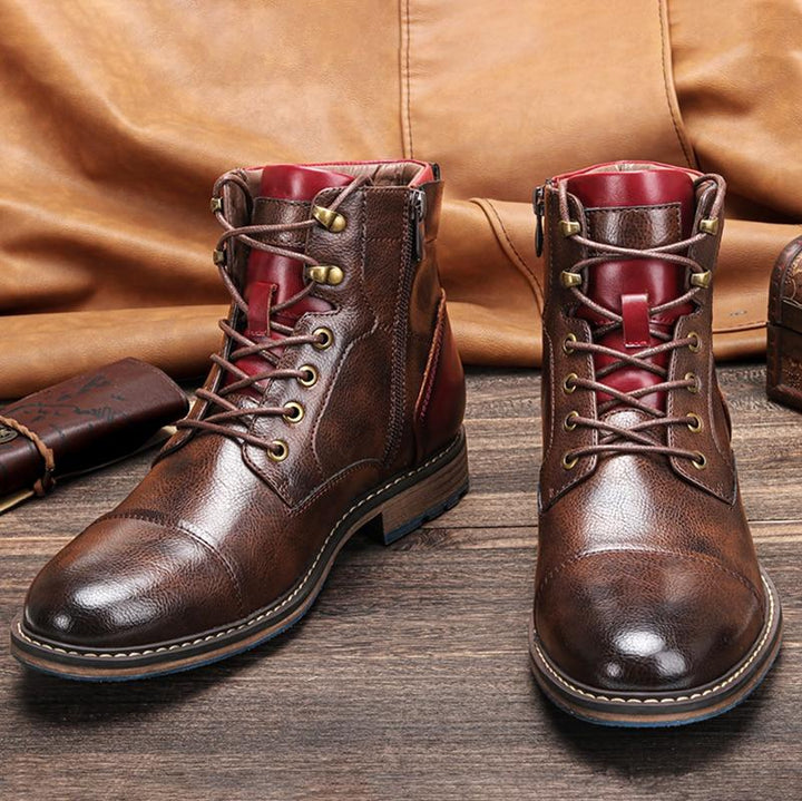 Bjarni - Botas Oxford de Piel de Primera Calidad Hechas a Mano