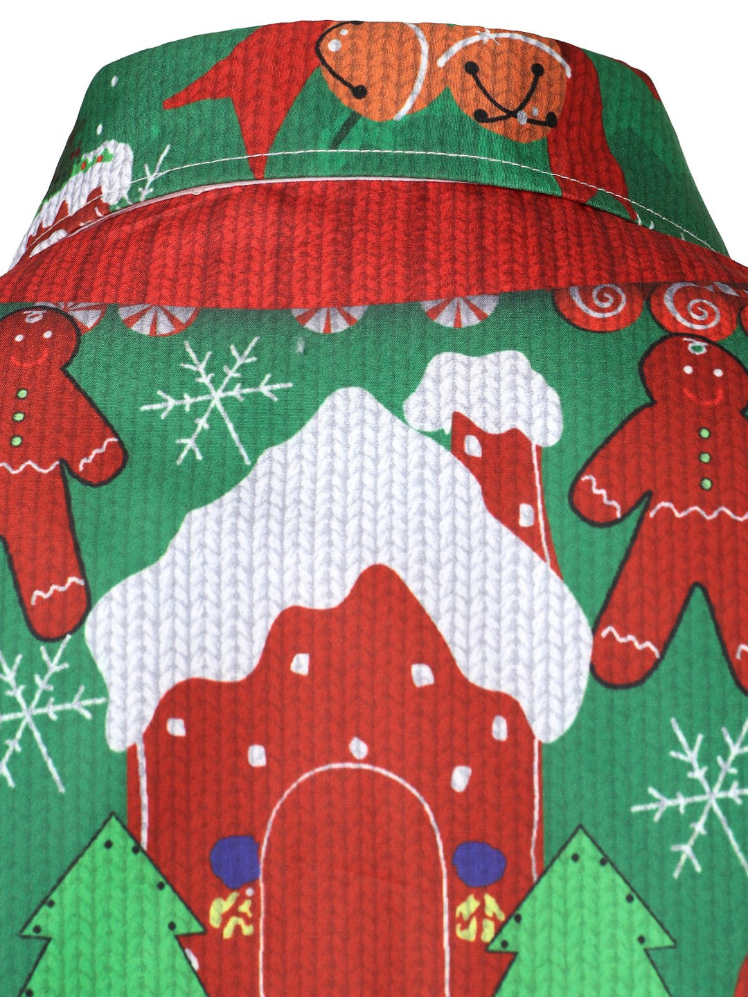 Grant - Camisa Navideña Divertida para Hombre con manga Larga para Fiestas Navideñas