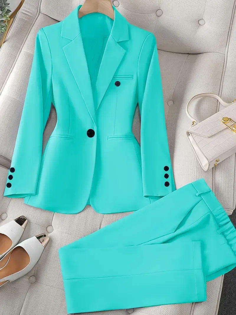Tazmin - Elegante Traje de Chaqueta y Pantalón