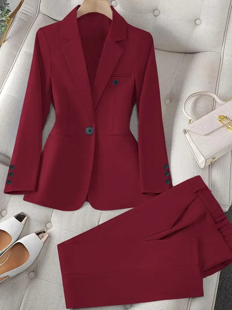 Tazmin - Elegante Traje de Chaqueta y Pantalón