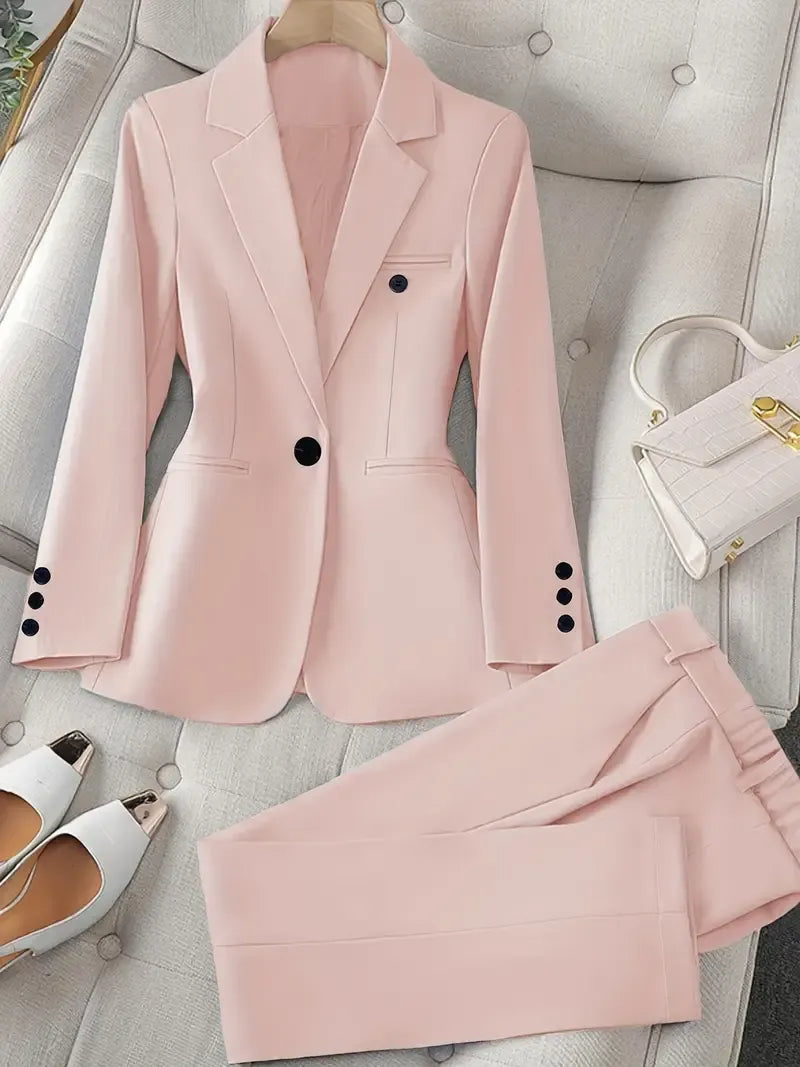 Tazmin - Elegante Traje de Chaqueta y Pantalón