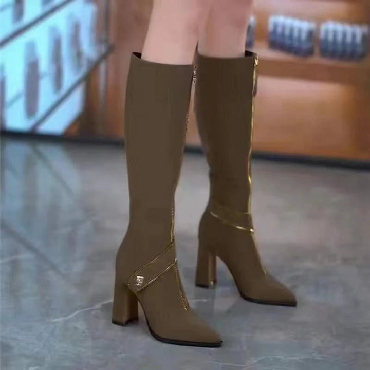 Kinnera - Botas De Cuero Hasta La Rodilla